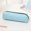 Estilo Simple de Nicho Color Puro Bolsa para Lápices Portátil Multicolores Estilo Ins Gran Capacidad Bolsa para Papelería Fresca y Duradera Bolsa para Lápices
