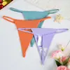 Calcinhas Fio Dental Personalizadas Transfronteiriças para Mulheres, Tanga Sexy Estilo Europeu e Americano Sem Costura com Forro de Algodão, Roupa Íntima Feminina Amiga da Pele