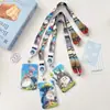 Portatarjetas de identificación de estudiante del dibujo animado Totoro de Hayao Miyazaki con cordón largo, portatarjetas anti-pérdida para tarjeta Yangchengtong, tarjeta de control de acceso y tarjeta Octopus