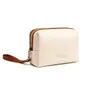 Novo Modelo 2025 Bolsa de Maquiagem Portátil para Mulheres, Bolsa Portátil para Batom, Necessaire de Viagem, Bolsa de Armazenamento de Grande Capacidade com Bloqueio de Cor