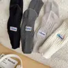 Meias de Veludo de Veado para Outono e Inverno Meias Empilháveis Sólidas Bordadas nas Costas Meias de Caxemira Meias Grossas Quentes para Crianças