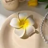 YHJ Acessórios de Cabelo Nova Flor de Ovo Branca Headdress Criativo Clipe de Borda Estilo Viagem Férias Clipe de Cabelo Flor Clipe de Foto