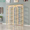 Estante de Exhibición de Lujo Ligero, Estante para Manicure, Vitrina, Estante para Productos, Estante de Almacenamiento para Salón de Belleza, Gabinete para Productos de Cuidado de la Piel, Multifuncional