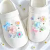Accesorios para Joyería DIY Cinta de Tela Cuadros Adornos Moños Flores Dibujos Animados Hebilla de Zapato de Madera Materiales de Decoración