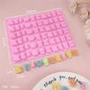 Molde de silicona mini animal de 60 cavidades para dulces blandos, caramelos QQ, chocolate, decoración de pasteles, molde manual para resina epoxi, pintura, cera