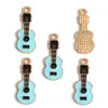 Colgante de Nota Musical de Guitarra Esmaltada Colorida Serie de Instrumentos de Piano Accesorios para Joyería DIY Encanto para Llavero W505
