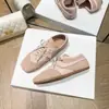 Foto real~Couro macio sola ballet sapatos de treino alemães sapatos femininos 2026 Primavera/Outono Novos Couro Genuíno Retro Casual Sapatos Esportivos