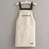 Delantal Popular Transfronterizo a Prueba de Aceite e Impermeable para Cocina Casera y Trabajo en Catering, Resistente a Manchas, Monos con Cubierta de Correa Estampada de Alta Apariencia