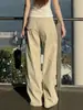Calças Cáqui Femininas Verão Estilo Fino 2026 Novo Estilo Emagrecedoras Estilo Old Money Calças de Alfaiataria Toque de Luxo Casuais Calças de Pernas Largas