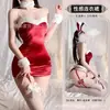 La nueva colección navideña de Yimengyao de lencería sexy, ropa roja seductora para mujer, pijamas de estilo de abstinencia y conjuntos de uniforme