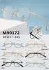 Armazón de Metal Retro para Gafas de Cara Lisa para Hombres y Mujeres Se Puede Montar con Lentes Graduadas Transfronterizos Armazón de Lente Plana Gafas con Armazón de Lente Plana de Moda Anti-luz Azul