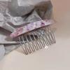 Franja Frontal Pente Acabamento de Cabelo Artefato Ácido Acético Hairpin Feminino Cabeça Traseira Pente de Cabelo Invertido Headwear Grampo de Cabelo