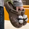 Nuevos Zuecos de Verano para Uso en Exteriores, Lindos Zapatos de Enfermera de Dibujos Animados de Tacón Bajo, Nuevas Sandalias Cerradas Transpirables de Pareja 2026