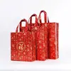 Bolsas de Regalo No Tejidas, Bolsas de la Suerte Festivas, Bolsas Tote de Año Nuevo, Bolsas de Empaque de Paz y Alegría, Bolsas de Regalo