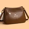 Bolso de mano de moda 2024 nuevo de gran capacidad color sólido bolsa Joker bolsa de hombro bandolera atmosférica venta al por mayor comercio exterior