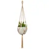 Cuerda de Algodón Tejida a Mano Estilo Bohemio Maceta para Plantas y Flores Cesta Colgante Bolsa de Red Cuerda para Colgar Colgante de Pared Cuerda para Colgar