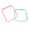 Anillo de Sellado de Silicona Rectangular Rosa Hecho a Medida de Fábrica, Almohadilla de Silicona para Sellar y Proteger de la Humedad Latas de Snacks, Productos de Silicona