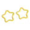 1 Llavero de Estrella de Cinco Puntas Pintado de Aleación Colorida Cadena para Llavero Hecha a Mano Accesorios de Joyería para Colgar en Bolsos Paquete de Materiales