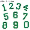 Carimbo de bordado para passar a ferro com cores 0-9 adesivos digitais de tecido acessórios de vestuário outono e inverno adesivos de bordado mais vendidos adesivos de patch DIY