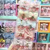 Presilha de Cabelo Infantil com Laço de Renda Perolada, Bolinhas, Pera, Desenho Animado Fofo Estilo Coreano, Presilha Doce de Princesa para Franja, Grampo