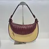 Bolso Nuevo de Rafia Tejida de Verano Bolso Doble Costura de Piel de Vaca Cuero Genuino Bolso para Mujer Moda para Ir al Trabajo Versátil Bolso de Hombro