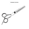 Tijeras de Peluquería, Tijeras Planas de Acero Inoxidable Integradas para Uso Doméstico para Adelgazar y Recortar el Cabello, Juego Completo de Herramientas para Cortar el Cabello
