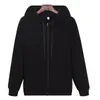 Suéter con cremallera y forro de terciopelo para otoño e invierno, cárdigan con capucha, abrigo de suéter con capucha grueso y holgado, logo de workwear, personalizado, venta al por mayor
