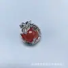 Colar Pingente Pedra Semi-Preciosa Zodíaco Dragão Mais Vendido na Amazon Pingente de Contas Redondas Artesanato DIY Estilo Chinês