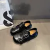 Mocasines Retro con Altura Interior de 5 cm 2026 Nuevo Modelo con Correa de Hebilla Única Zapatos Planos tipo Birkenstock Estilo Británico Zapatos Negros Pequeños de Piel