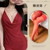 Ropa Interior Sexy Deseo Puro a Tentación Pasión de Cama Libre Chifón Transparente Cuello Colgante Malla Vientre Sexy Traje de Pijama