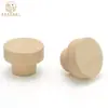 Manijas de Madera Blanca de un Solo Agujero al por Mayor para Cajones de Muebles y Puertas de Gabinetes, Manijas de Madera Maciza, Madera de Loto, Madera de Haya, Manijas Redondas