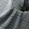 Estilo Old Money tela de cuadros moda retro pantalones de pierna ancha abrigo funda de sofá adornos para juguetes fábrica de tela de cuadros venta al por mayor