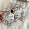 Pinza de Sujeción con Lazo Grande de Satén Francés para el Pelo Pinza de Poncho Pequeña Elegante para Mujer Todo Fósforo Parte Trasera de la Cabeza Cara Visible Pasador de Pelo