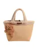Moda Otoño Nuevo 2025 Coreano Nicho Bolso de Hombro de Gamuza Bolsa Cesta de Verduras Bolso Cubo de Terciopelo Peludo
