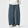 Jeans Masculino Tamanho Grande Novo Outono 2026 Jeans Retrô Japonês Workwear Solto Casual de Perna Reta para Homens
