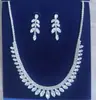 Joyería de Pendientes de Zirconia para Vestido de Banquete de Alta Gama Europeo y Americano Transfronterizo Accesorios de Collar de Nicho de Lujo Ligero para Mujeres