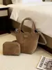 Bolsa Saco Grande da Moda para Mulheres, Nova Bolsa de Mão Casual com Padrão de Lichia, Bolsa Simples Retrô para o Dia a Dia para Mulheres