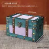 Caja de Almacenamiento Vintage de Madera Maciza con Remaches, Organizador de Joyería y Pulseras, Organizador de Artículos Varios, Caja Decorativa de Madera para Almacenamiento de Escritorio