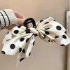 Elegante Pinza para el Cabello de Lunares Blancos y Negros para Mujer, Estilo Artístico de Alta Gama, Nuevo Pinza de Tiburón Grande 2026