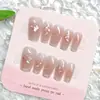Código 10 Piezas Explosiones de Tono Vibrante Piezas de Manicura Dulce Fresco Kulomi Parche de Uñas Amor Piezas de Uñas para Usar en la Mano