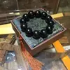 Pulsera de Sándalo Morado y Sándalo Negro para Hombres, Artesanía Fina de Sándalo, Cuentas Budistas de Agujero Pequeño, Pulsera para Mujeres, Fabricante de Rosario de Mano de 20 mm