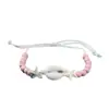 Pulsera Ojo de Concha Estilo Bohemio Nuevo Transfronteriza Cuerda de Mano Tejida de Algodón Estrella de Mar Venta Caliente Estilo Vacaciones de Playa