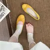 Zapatos de salón planos de punta redonda con lazo estilo francés para mujer, nuevos zapatos planos de ballet otoño 2026, zapatos planos versátiles de gamuza