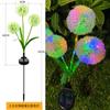 Lámpara Solar de Diente de León y Cebolla Decoración de Jardín Linterna de Ambiente Lámpara de Césped Impermeable para Exteriores Iluminación de Patio