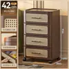 Gabinete de almacenamiento tipo cajón, gabinete de almacenamiento para el hogar multicapa, no requiere instalación, gabinete de cinco cajones estilo vintage, gabinete de bocadillos para sala de estar, mesita de noche