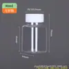 Frasco Dosador Transparente de Boca Larga 50 100ml Plástico Pet Frasco Cápsula Frasco Líquido Selado Frasco Plástico de Boca Larga para Amostra