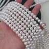 Collar de Perlas de Agua Dulce Ak de 40 cm de Largo y Brillo Fuerte Cadena de Perlas para Bebé Perlas Naturales Sueltas Joyería Artesanal DIY Venta al por Mayor