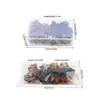 Set Lindo Transfronterizo de 12 Piezas de Pinzas Pequeñas de Colores, Pinzas Mágicas para Cola de Caballo Alta, Pinzas de Flor para la Parte Trasera de la Cabeza de Mujer, Pinzas para el Cabello