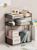 Estante de Mesa para Escritório Prateleira de Armazenamento Multicamada Organizador de Mesa para Estudante Mesa de Dormitório Artefato Simples de Classificação em Camadas