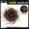 Pinza de pelo de pollo moteado con cabeza de aro, pinza de agarre, clip, simulación de pelo, estilo perezoso, exclusivo para chicas calientes, plumoso, natural, barba larga, pollo con cabeza de aro, peluca de cola de caballo